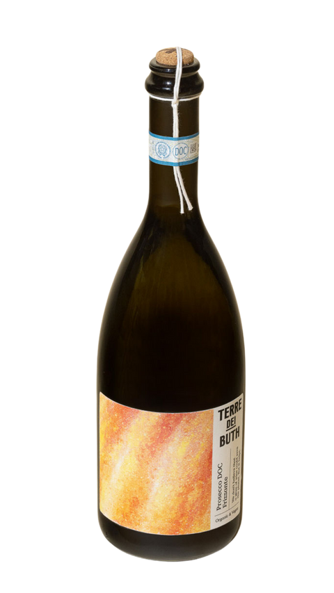Flaske Prosecco DOC Frizzante fra Terre dei Buth, okologisk og vegansk, Treviso, Veneto