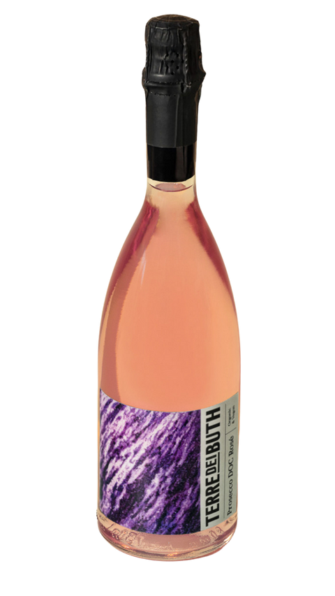 Flaske Prosecco DOC Rose Spumante Brut Millesimato fra Terre dei Buth, okologisk, Treviso, Veneto