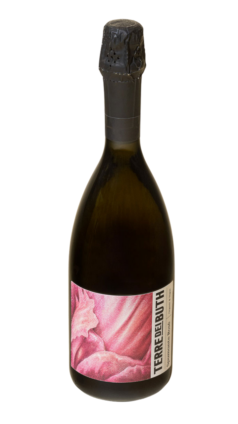 Flaske Spumante Brut Rose fra Terre dei Buth, okologisk og vegansk, Pinot Grigio og Chardonnay, Veneto